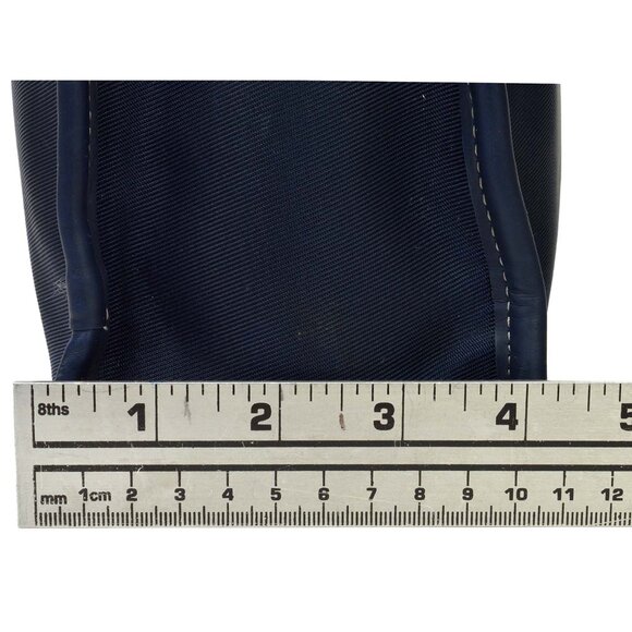 Fossil Genuine Classic Blue Nylon w/Leather Trim Crossbody Purse - Picture 12 of 14